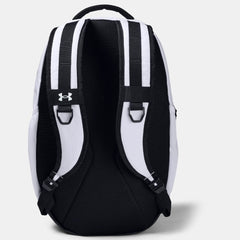 Under Armour Hustle 5.0 Backpack (White Black 100)