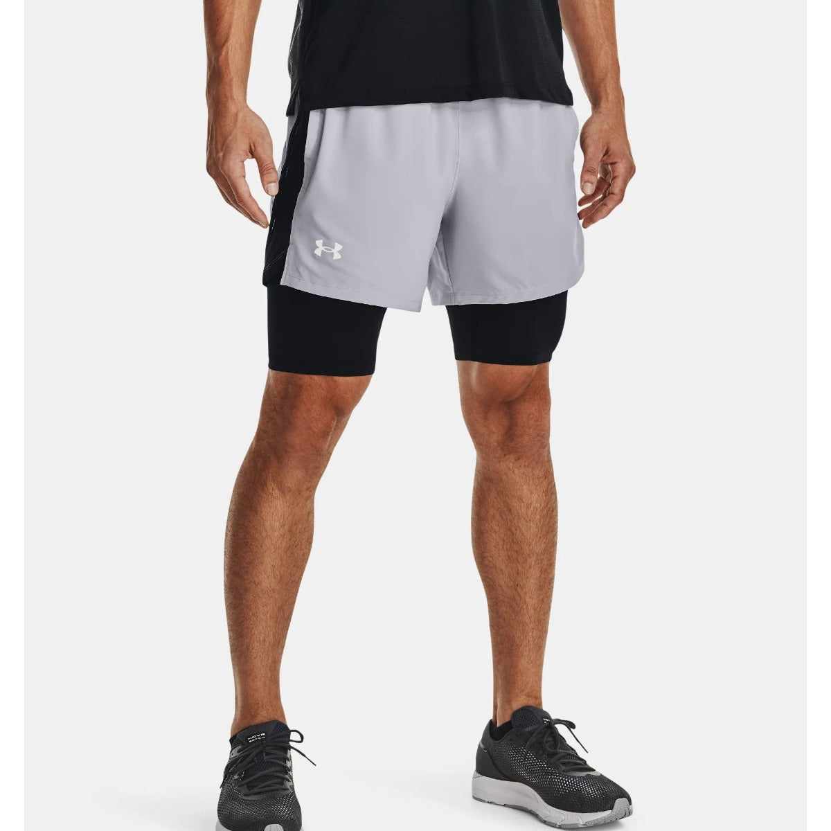 Under Armour Launch 5'' 2 in 1 Shorts Men's (Grey 011)
