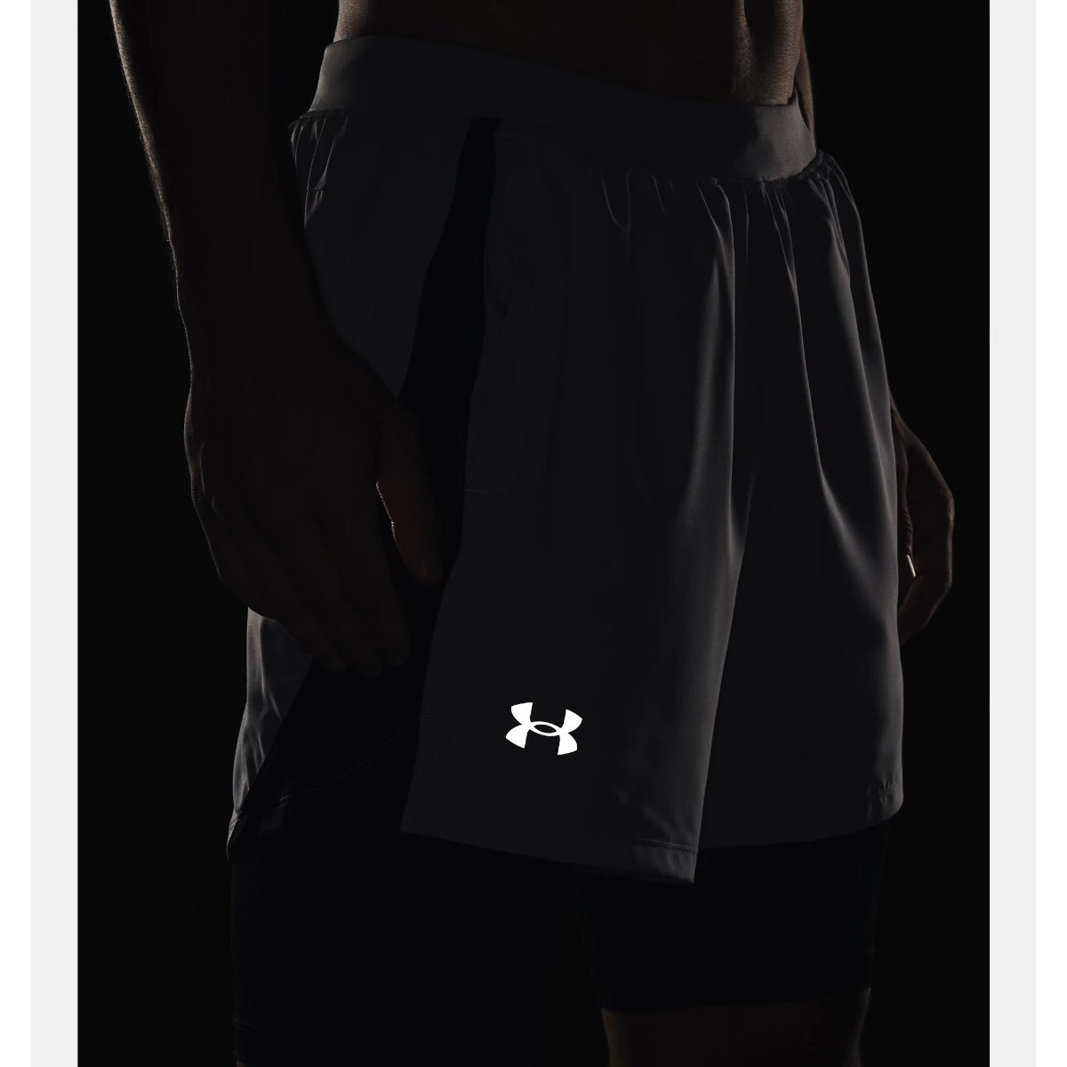 Under Armour Launch 5'' 2 in 1 Shorts Men's (Grey 011)