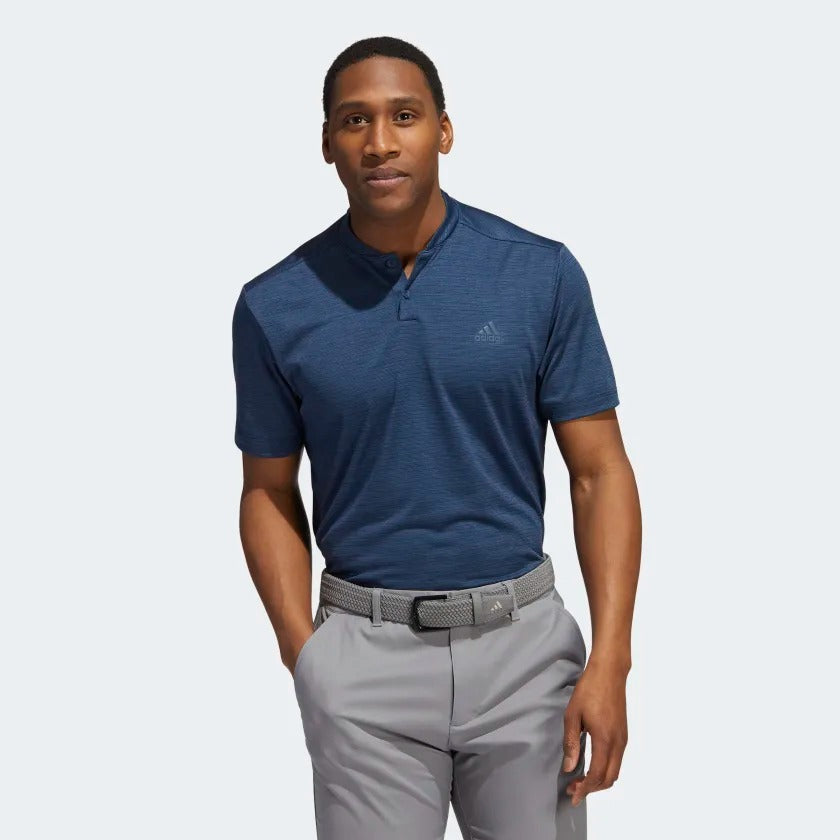 Adidas Textured Stripe Polo Shirt Men’s (Navy)