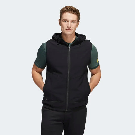 Adidas Statement Full Zip Hooded Vest Men’s (Black)