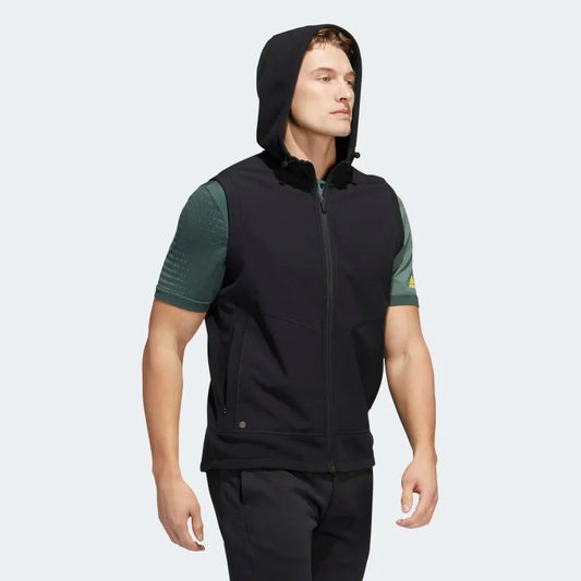 Adidas Statement Full Zip Hooded Vest Men’s (Black)