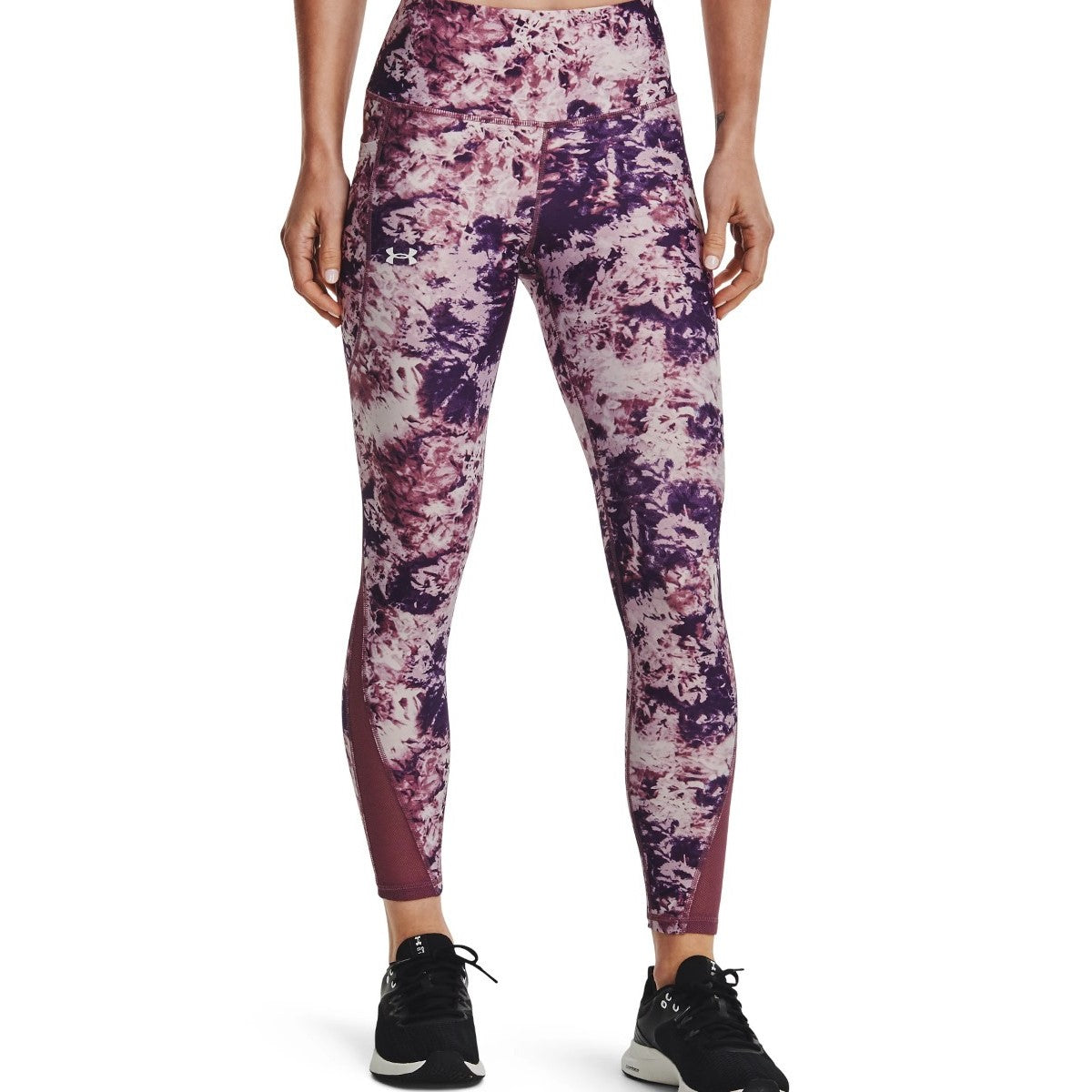 Under Armour HG Hi-Rise Printed Leggings Womens (Purple 554)