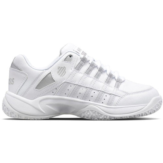 K Swiss Court Prestir Omni Women's Tennis Shoes (White Silver)