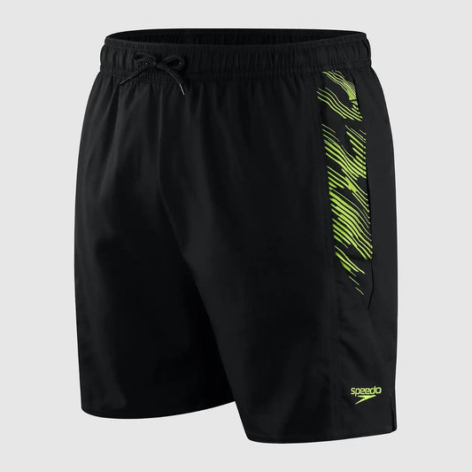Speedo Sport Printed 16’’ Swim Shorts Men’s (Black Green)