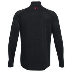 Under Armour Tech Half Zip Long Sleeve Top Men's (Black Red)