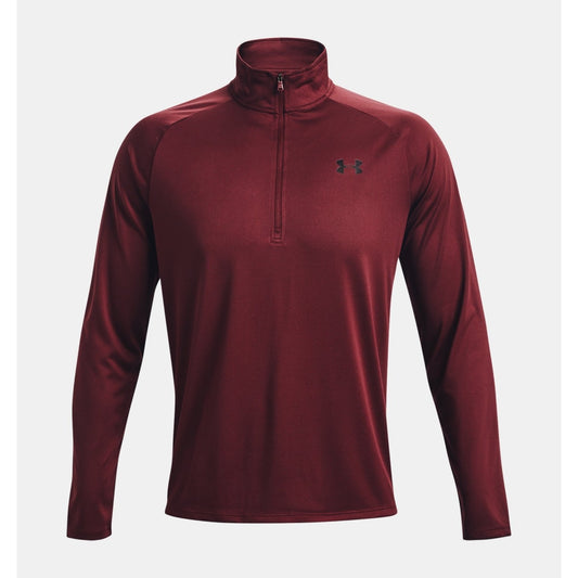 Under Armour Tech Half Zip Long Sleeve Top Men's (Chestnut Red 690)