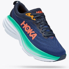 Hoka Bondi 8 Women's Running Shoes (Outer Space Bellwether Blue)
