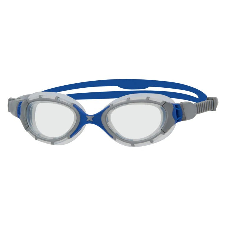 Zoggs Predator Flex Swimming Goggles (Grey Blue)