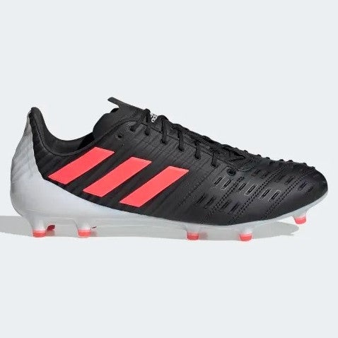 Adidas Predator Malice Control Firm Ground Rugby Boots (Black Signal Pink)