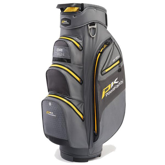 Powakaddy Dri Tech Golf Bag (Gun Metal Yellow)