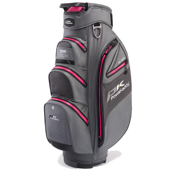 Powakaddy Dri Tech Golf Bag 2022 (Gun Metal Pink)