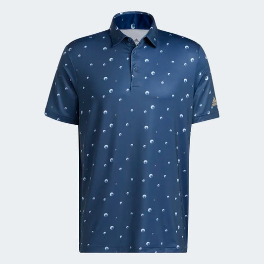 Adidas Ulimate 365 Allover Print Polo Shirt Men's (Crew Navy White)