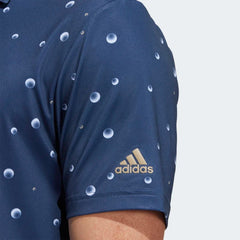 Adidas Ulimate 365 Allover Print Polo Shirt Men's (Crew Navy White)