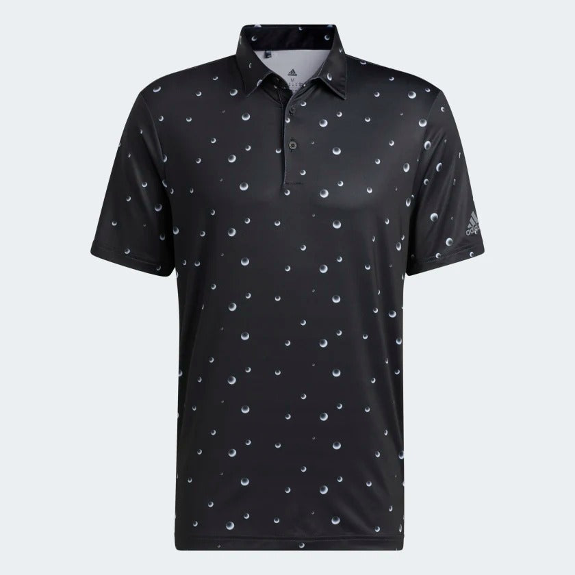 Adidas Ulimate 365 Allover Print Polo Shirt Men's (Black White)
