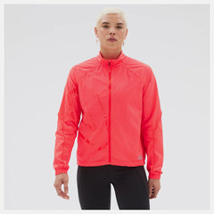 New Balance Printed Impact Run Packable Women's Jacket (Electric Red)