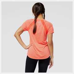 New Balance Impact Run Short Sleeve Women's T-Shirt (Electric Red)