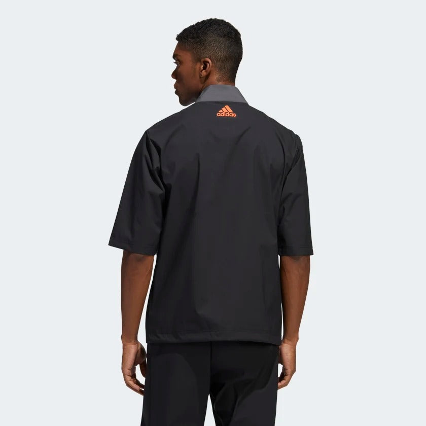 Adidas Golf Porvisional Short Sleeve Rain Jacket Men's (Black)
