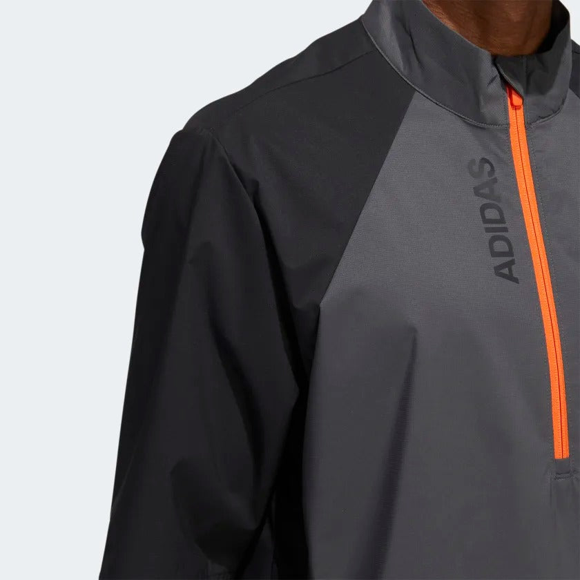 Adidas Golf Porvisional Short Sleeve Rain Jacket Men's (Black)