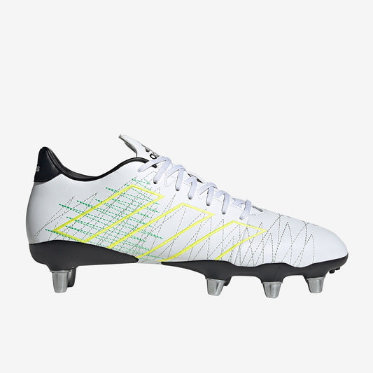 Adidas Kakari Elite SG Rugby Boots (White Beam Yellow)