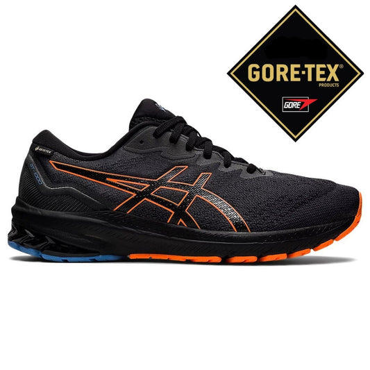 Asics GT 1000 11 Gore Tex Running Shoes Men's (Black Shocking Orange)