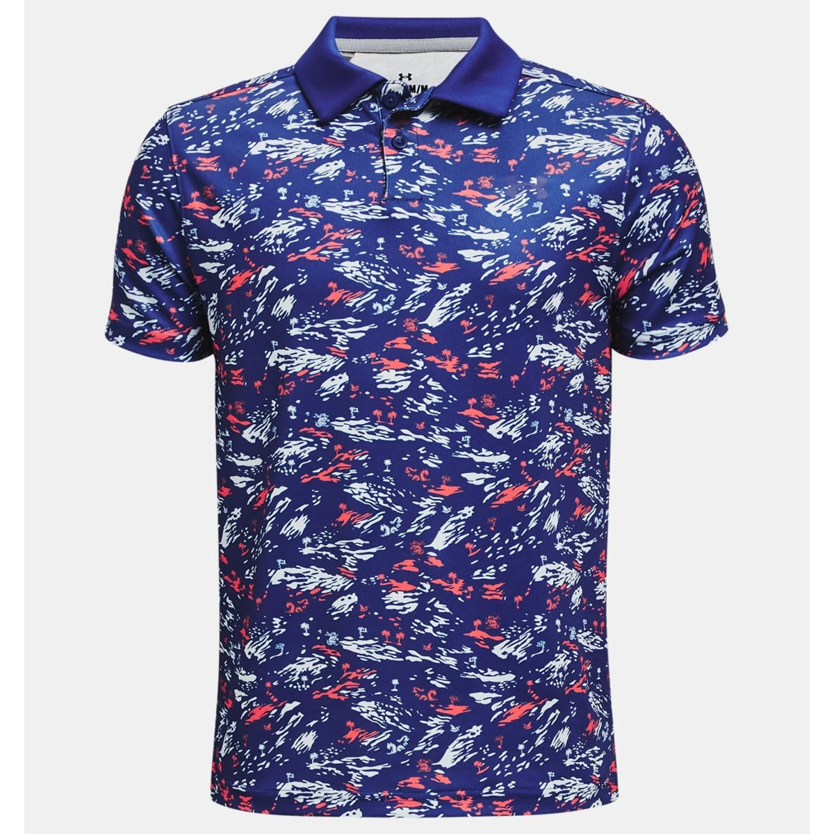 Under Armour Perfromance Paradise Printed Polo Junior (Blue 456)