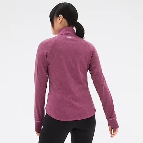 New Balance Heat Grid Half Zip Women's (Raisin Heather)