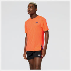 New Balance Q Speed Jacquard Short Sleeve Men's (Electric Red)