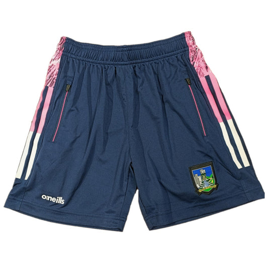 O'Neills Limerick GAA Peak 049 Short Girl's (Marine Pink White)