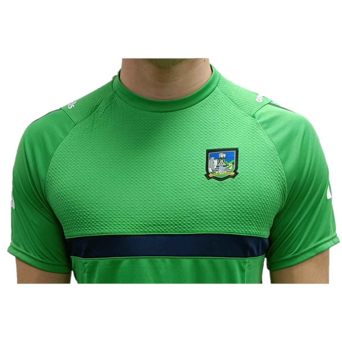 O'Neills Limerick GAA Peak T-Shirt 060 Men's (Emerald Marine White)