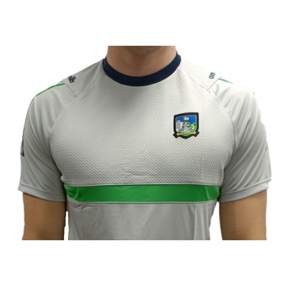 O'Neills Limerick GAA Peak T-Shirt 060 Men's (Silver Emerald Marine)