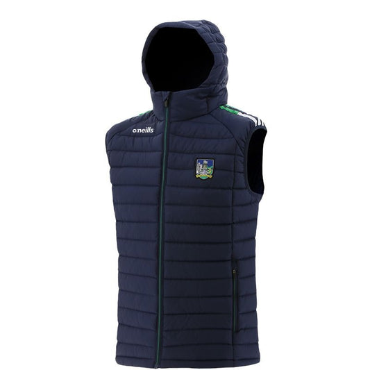 O'Neill's Limerick Peak Hooded Padded Gilet 70 Junior (Marine Green White)