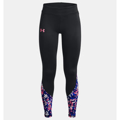Under Armour Coldgear Novelty Leggings Girl's (Black Pink 002)