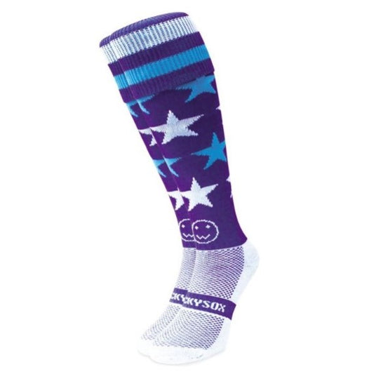 Wacky Sox Milky Way Hockey Socks Girl's (Purple)