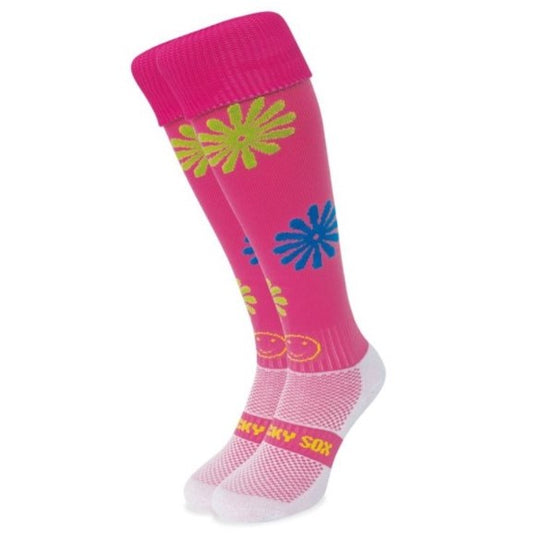 Wacky Lazy Daisy Hockey Socks Girl's (Pink)