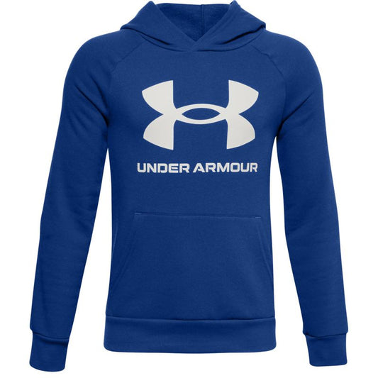 Under Armour Rival Fleece Big Logo Hoodie Junior (Royal Oynx White 400)