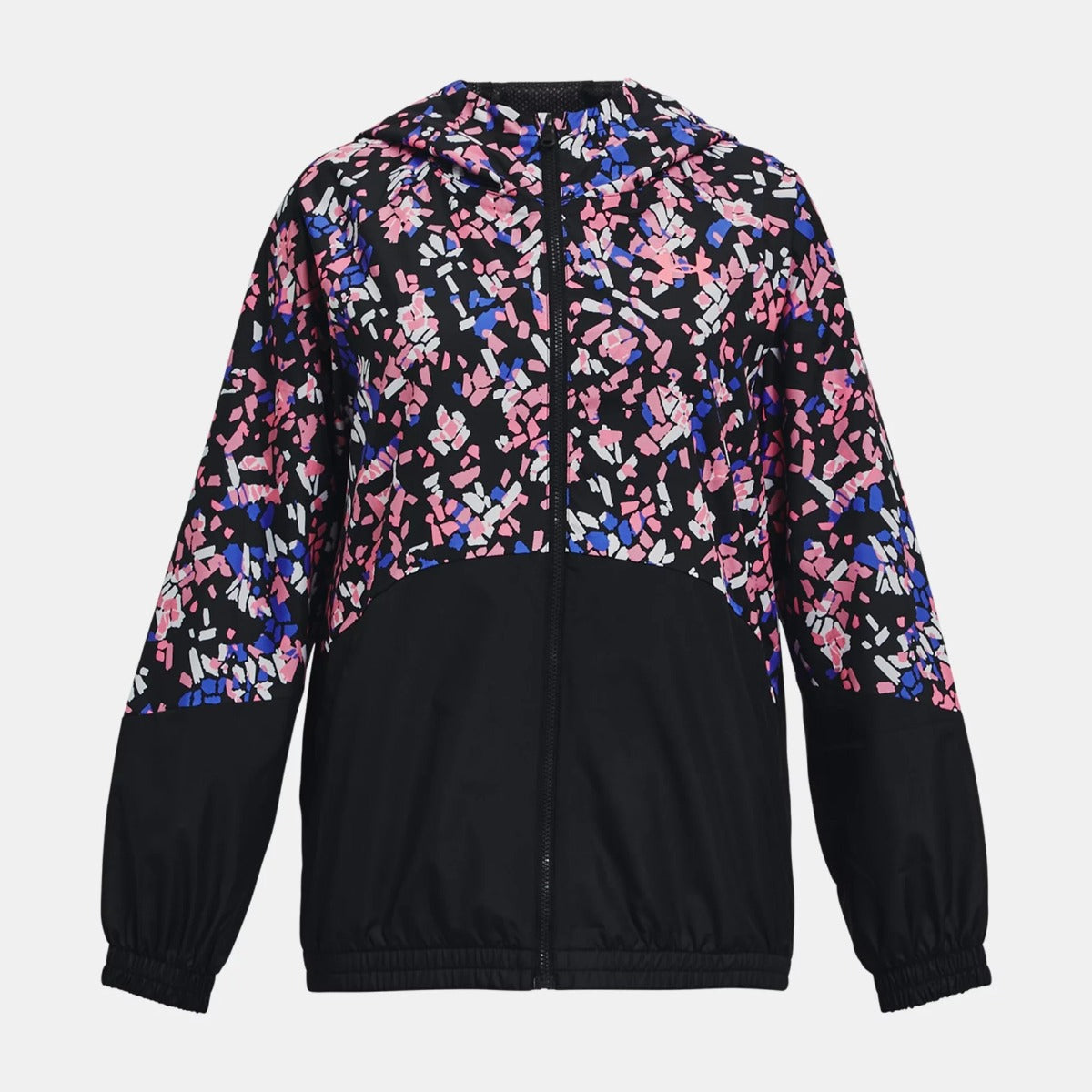 Under Armour Woven Full Zip Jacket Girls (Black Pink Punk 002)