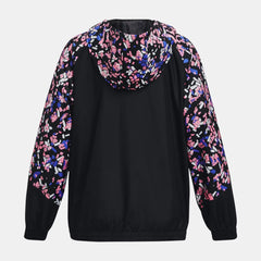 Under Armour Woven Full Zip Jacket Girls (Black Pink Punk 002)
