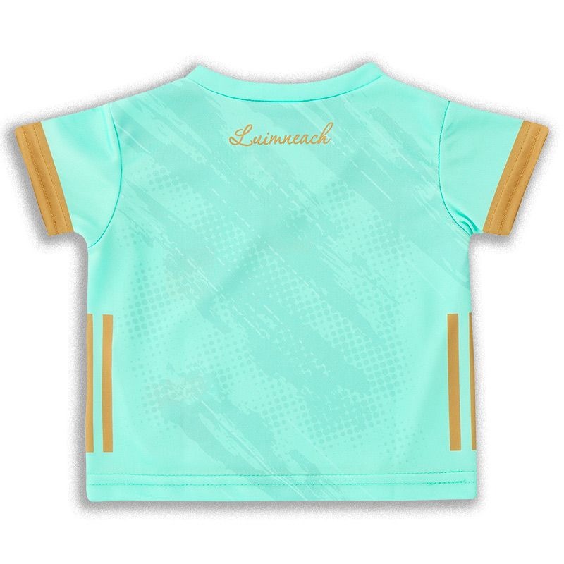 O'Neills Limerick GAA Goal Keeper Jersey 2023 Infants (Mint Shadow Gold)