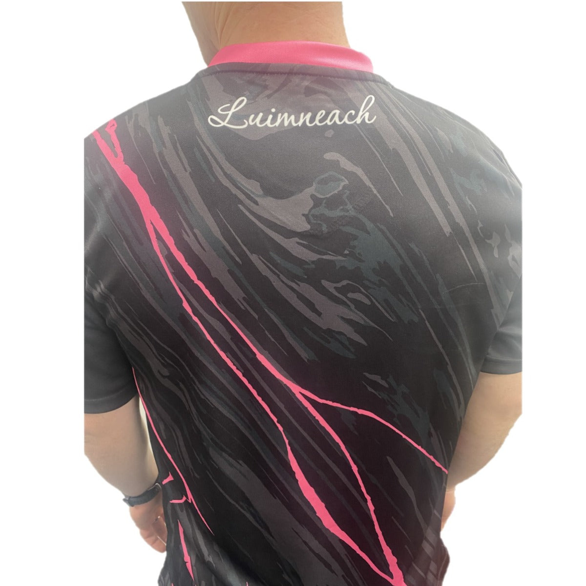 O'Neills Limerick GAA Training Jersey Junior (Black Pink White)