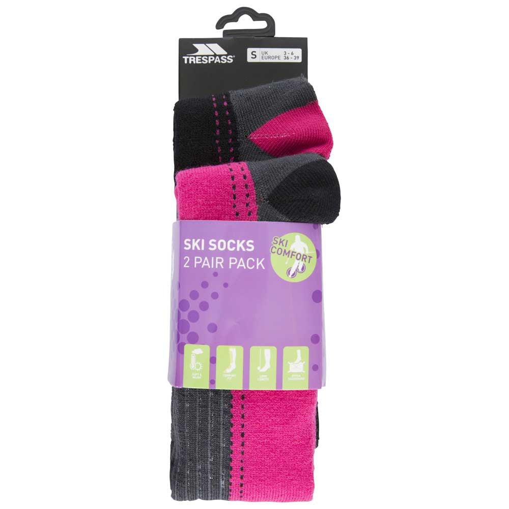 Trespass Janus II Ski Socks Ladies 2 Pack