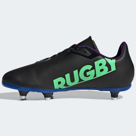Adidas Rugby Junior SG Rugby Boots Junior ( Black Green GZ4177)