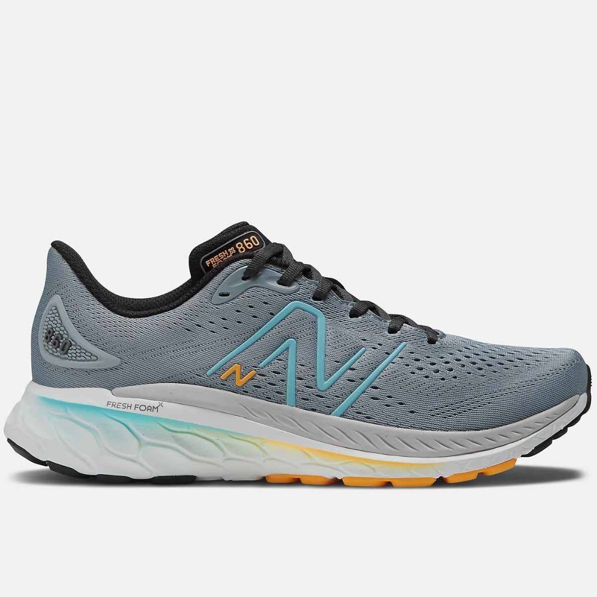 New Balance 860 V13 Running Shoes Men's Wide (Steel Summer Aqua)