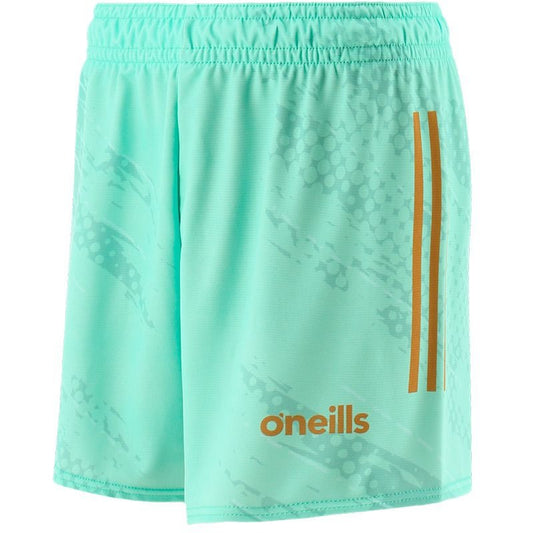 O'Neills Limerick GAA Goalkeeper Shorts (Mint Shadow Gold)