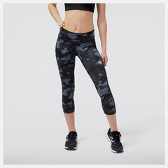 New Balance Printed Accelerate Capri Leggings Women's (Phantom)