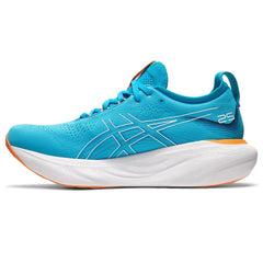 Asics Gel Nimbus 25 Running Shoes Men's (Island Blue Sun Peach)