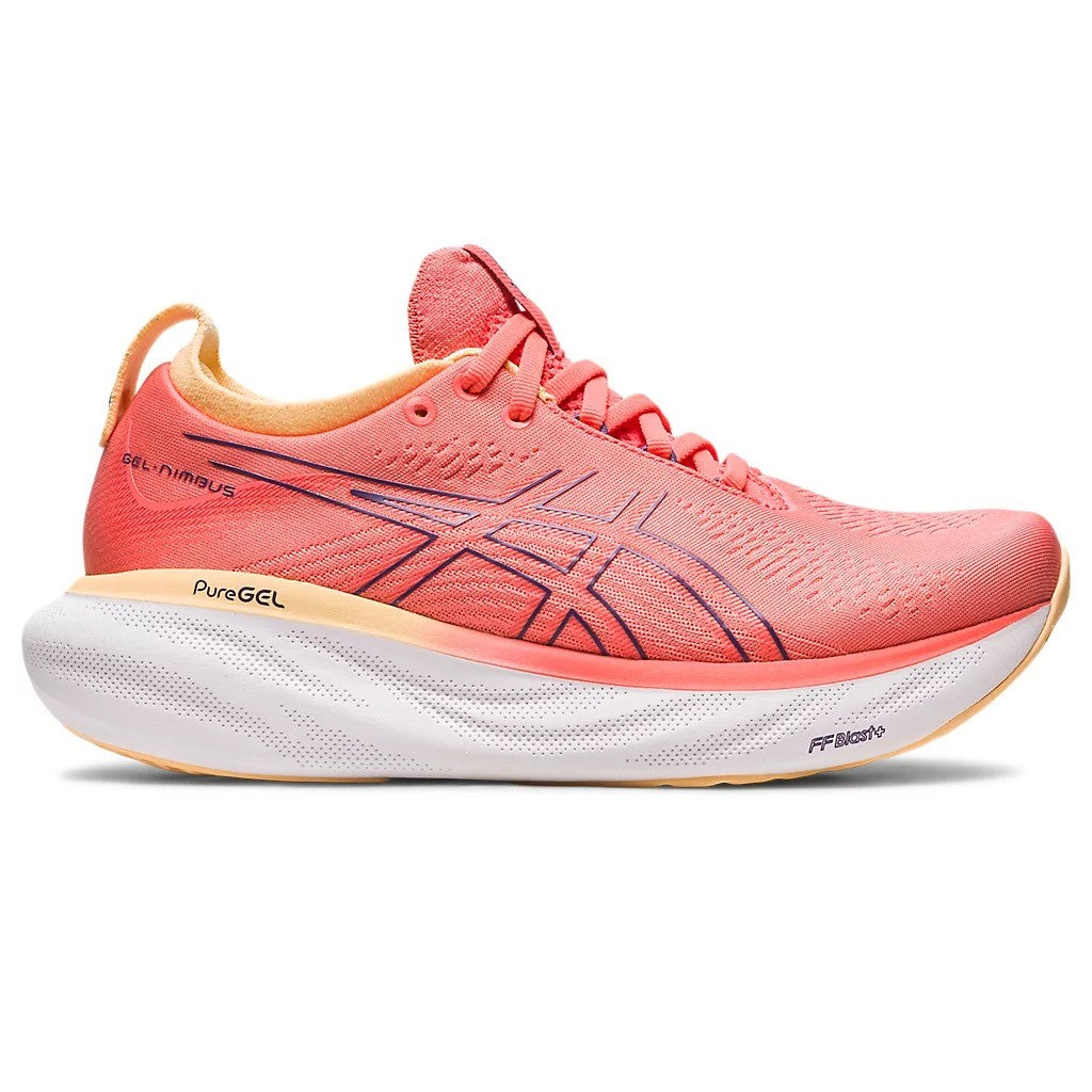 Asics Gel Nimbus 25 Running Shoes Women's (Papaya Dusty Purple)