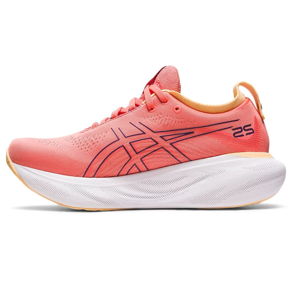 Asics Gel Nimbus 25 Running Shoes Women's (Papaya Dusty Purple)