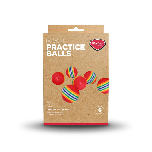 Masters Foam Practice Balls (6 Pack)
