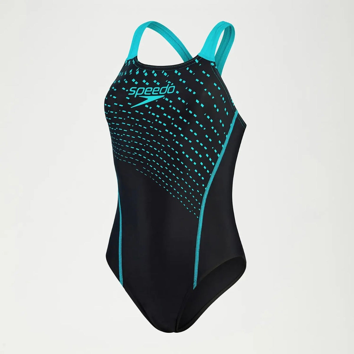 Speedo Medley Logo Swimsuit Women's (Black Green)